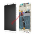 Original LCD set White Huawei Mate 10 Lite Front Cover + Display + Touch Unit White Gold (Service Pack)