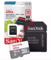   Sandisk 16GB 80MB/s C10 W/Adapter Ultra MicroSD UHS-I Blister