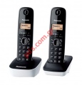 Cordless phone PANASONIC DECT KX-TG1612 DUO Black white