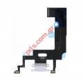    iPhone XR White silver Flex cable charge     