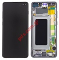 Original set LCD Samsung G975F Galaxy S10+ Black (Complete Frame Display touch screen with digitizer)