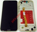   (OEM) LCD Huawei P20 Lite Gold    (Front cover with Display Touch screnn digitizer NO battery) W/FRAME