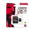   Kingston 128GB UHS-I CL10 microSDHC Canvas Select 80Read + SD Adapter Blister  