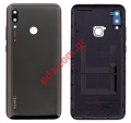Battery cover (OEM) Huawei P Smart 2019 Black (POT-LX3, POT-LX1, POT-AL00) NO finger touch sensor 