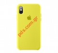 Case silicon (COPY) iPhone XS MTFC2FE/A TPU Yellow