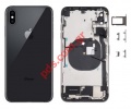 Original Back cover Apple iPhone XS MAX 6.5inch Black (PULLED) middle battery cover frame including some parts NO BATTERY
