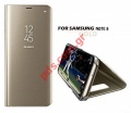 Case Clear View Samsung Note 8 N950 Gold Blister