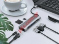 Adaptor Multi Port Fowler NATEC NMP-1422 USB-C, 2x USB 3.0, HDMI Box