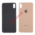 Back glass cover H.Q Empty iPhone XS MAX 6.5inch Gold (NO PARTS)
