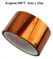 Thermal tape Kapton 4cm X 30M Heat temperature.