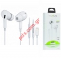 Stereo Earphone for Lightning 8 pin Rixus RX-HD-20A Pop up window White Box