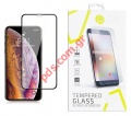   iPhone 7/8 PLUS Side Glue Soft Frame Black Tempered glass 2.5D.