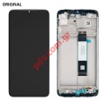 Set LCD Xiaomi Poco M3 (M2010J19CG) Black Display & Touch Unit & Front Cover (Service Pack)