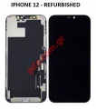 Set LCD iPhone 12 (A2403) 6.1 inch REFURBISHED Black W/FRAME Black