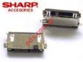 Original charging connector for Sharp GX30 new comdition