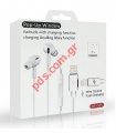Handsfree Earbuds iPhone JH-015 and charging Lightning function with cable High quality stereo sound Bulk