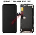   LCD iPhone 11 PRO MAX (A2218) OLED SOFT 6.1 inch with frame and parts