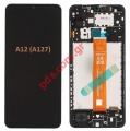 Original LCD Samsung Galaxy A12s Nacho (SM-A127) 2021 Black with frame BOE-B3