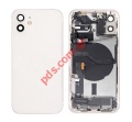    iPhone 12 (A2403) White PULLED GRADE A middle back battery cover frame including some parts    NO BATTERY