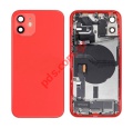 Original Apple iPhone 12 (A2403) Back Housing Red with Small Parts (Grade A) Bulk