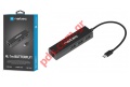 Adaptor Natec HUB USB-C Buterfly 3X USB 2.0 TYPE-C RJ45A