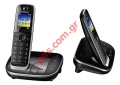 Cordless phone Panasonic KX-TGJ320G Digital answering machine Audio headset Jack Black 