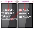   LCD (OEM) Lenovo Tab M10 (TB-X605F/L) 10.1 inch Black Display touch screen digitizer (23,6X163cm)