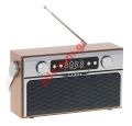 Portable Bluetooth CAMRY CR 1183 2X8W FM Radio retro digital LCD 200V and battery Lion 2600mah Box