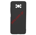 Case back cover Xiaomi Poco X3 Black silicon soft TPU Blister