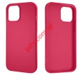 Case TPU Apple iPhone 12 / 12 Pro Velvet Hot Pink Fuxia soft 
