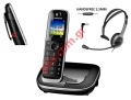 Cordless phone Panasonic KX-TGJ310GRB Black ID CALLER ECO COLOR LCD Audio handsfree jack 2.5mm Box