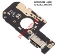 Charge board Xiaomi Redmi Note 11 4G EU (2201117TY) 2021 6.5 inch Charging TYPE-C SUB Board Audio jack Microfone Bulk