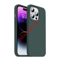 Case silicon iPhone 14 PRO MAX TPU Green Dark Blister