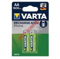 Battery Alkaline Varta LR6 (AA) 1600mAh NiMH 2 pcs Blister