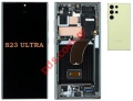 Original set LCD Samsung Galaxy S23 ULTRA SM-S918B Green Complete w/frame ORIGINAL SVP BOX