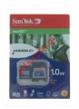   Mini secure digital 1GB SANDISK  BLister adaptor