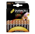 Battery Alkaline Duracell Plus LR03 size AAA 1.5 V . 10+6 and 50% Extra Life Blister