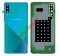 Original back battery cover Samsung A307F Galaxy A30s Green Blister