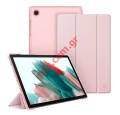 Case book Trifold Samsung Galaxy TAB A8 10.5 inch X200 Pink stand Blister