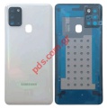 Original back battery cover Samsung A217F Galaxy A21s White (Service Pack) 