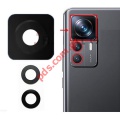 Back camera glass Xiaomi 12T 5G Black with Frame Bulk