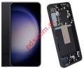 Original set LCD Samsung S911B Galaxy S23 5G Black Display Touch screen digitizer W/FRAME ORIGINAL SVP BOX
