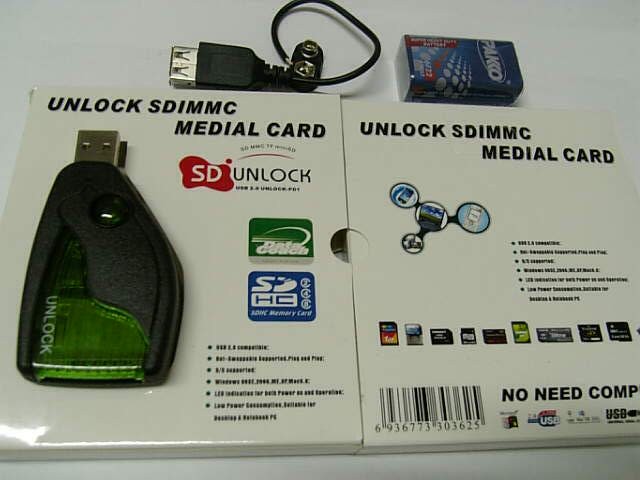 Clip ��� ���������� ������ ������ unlock MMC, SD, Mini SD, Transflash microsd, SDHC USB 2.0