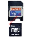 Memory Card SanDisk miniSD (SDHC) 64MB  Bulk () 