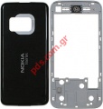 Original housing front and battery cover set Nokia N81 Vanila 2 silver
