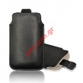 Leather case Apple iPhone 2G, 3G Black Pouch DELUXE Pull up Bulk