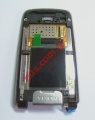 Original Nokia 6600Fold double lcd set Upper Hinge Cover, B Cover Black/Blue
