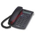 Panasonic corded  telephone KX-TSC14B Black whith 2 line PSTN
