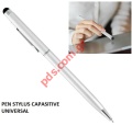 Capacitive Pen Stylus Universal smartphone, Tablet PDA silver 