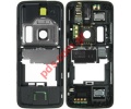 Original B cover Nokia N82 back middle frame whith parts in Black color